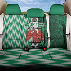 Custom Nigeria Football Back Car Seat Cover Go Champions