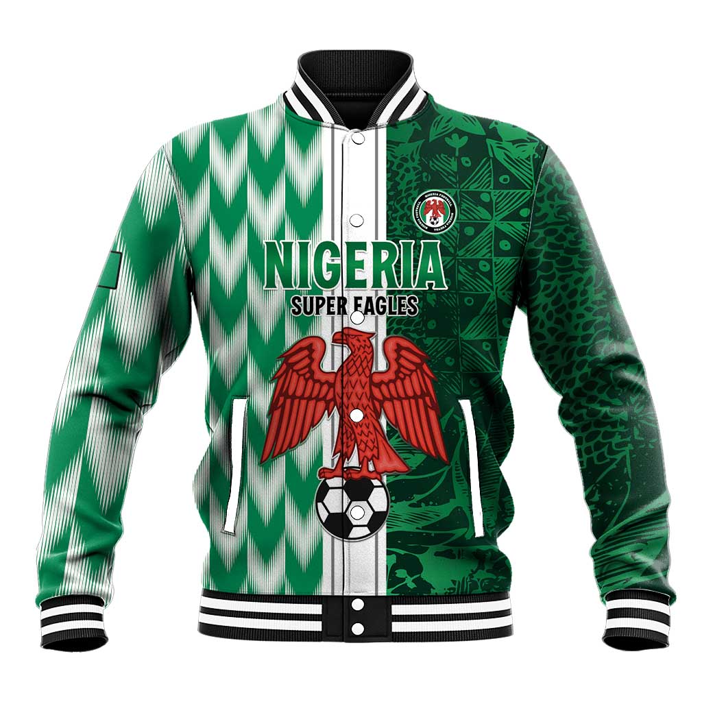 Custom Nigeria Football Baseball Jacket Go Champions