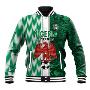 Custom Nigeria Football Baseball Jacket Go Champions