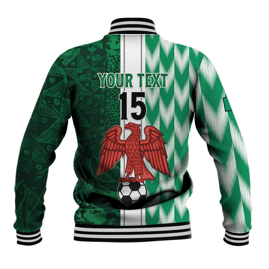 Custom Nigeria Football Baseball Jacket Go Champions