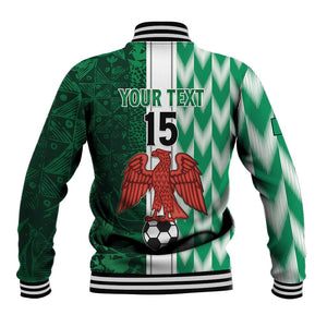 Custom Nigeria Football Baseball Jacket Go Champions