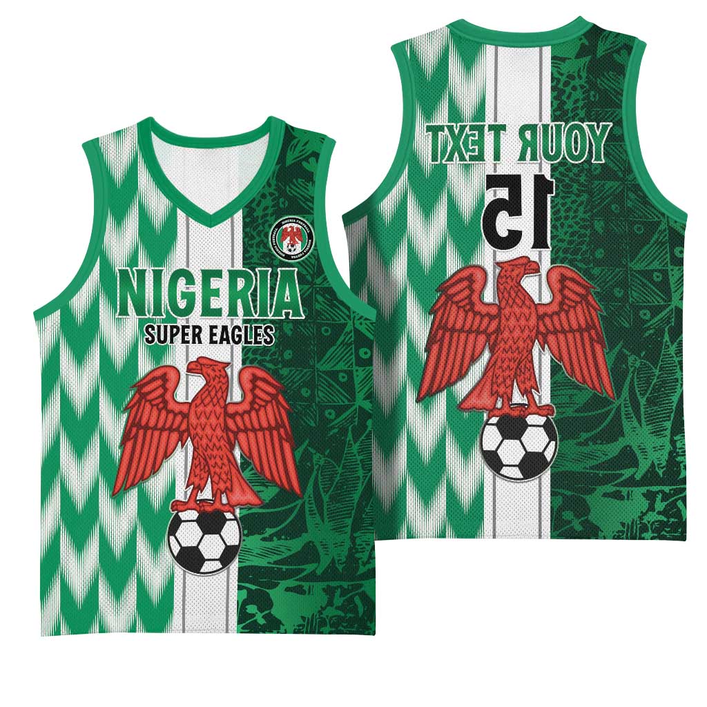 Custom Nigeria Football Basketball Jersey Go Champions - African Pride
