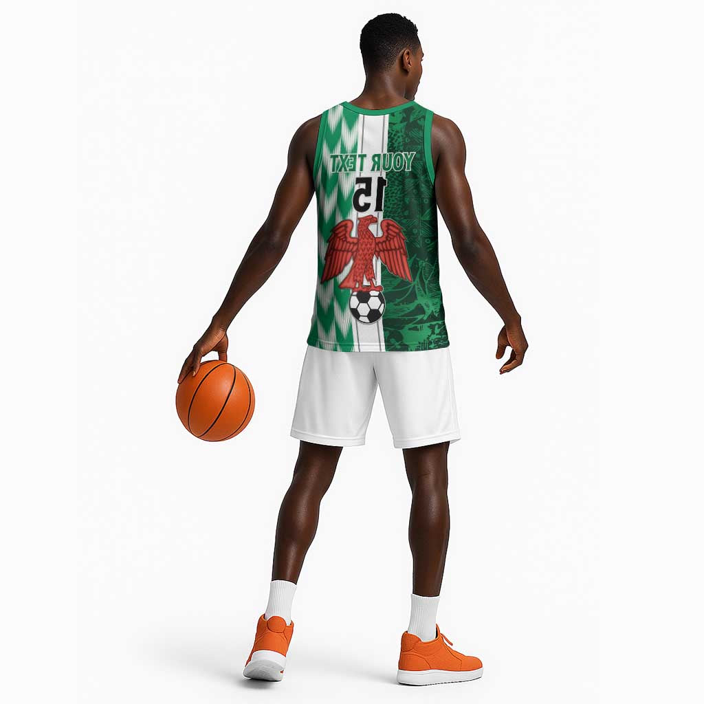 Custom Nigeria Football Basketball Jersey Go Champions - African Pride
