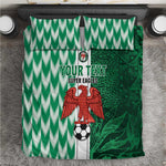 Custom Nigeria Football Bedding Set Go Champions