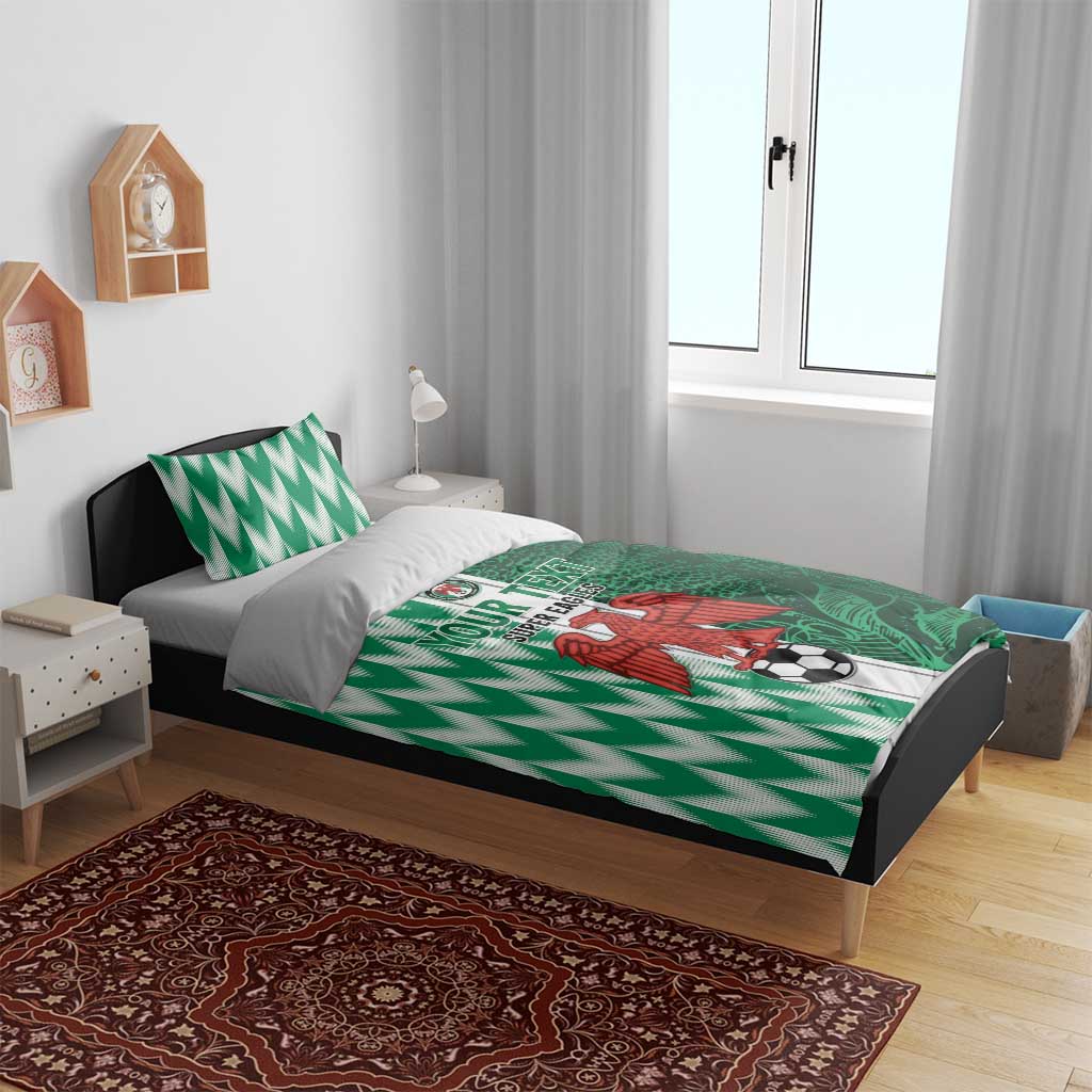 Custom Nigeria Football Bedding Set Go Champions