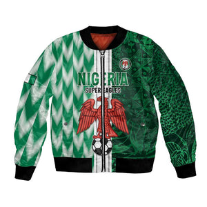 Custom Nigeria Football Bomber Jacket Go Champions