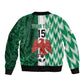 Custom Nigeria Football Bomber Jacket Go Champions