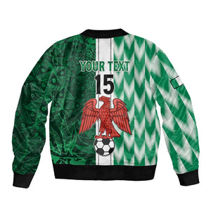 Custom Nigeria Football Bomber Jacket Go Champions