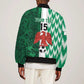 Custom Nigeria Football Bomber Jacket Go Champions