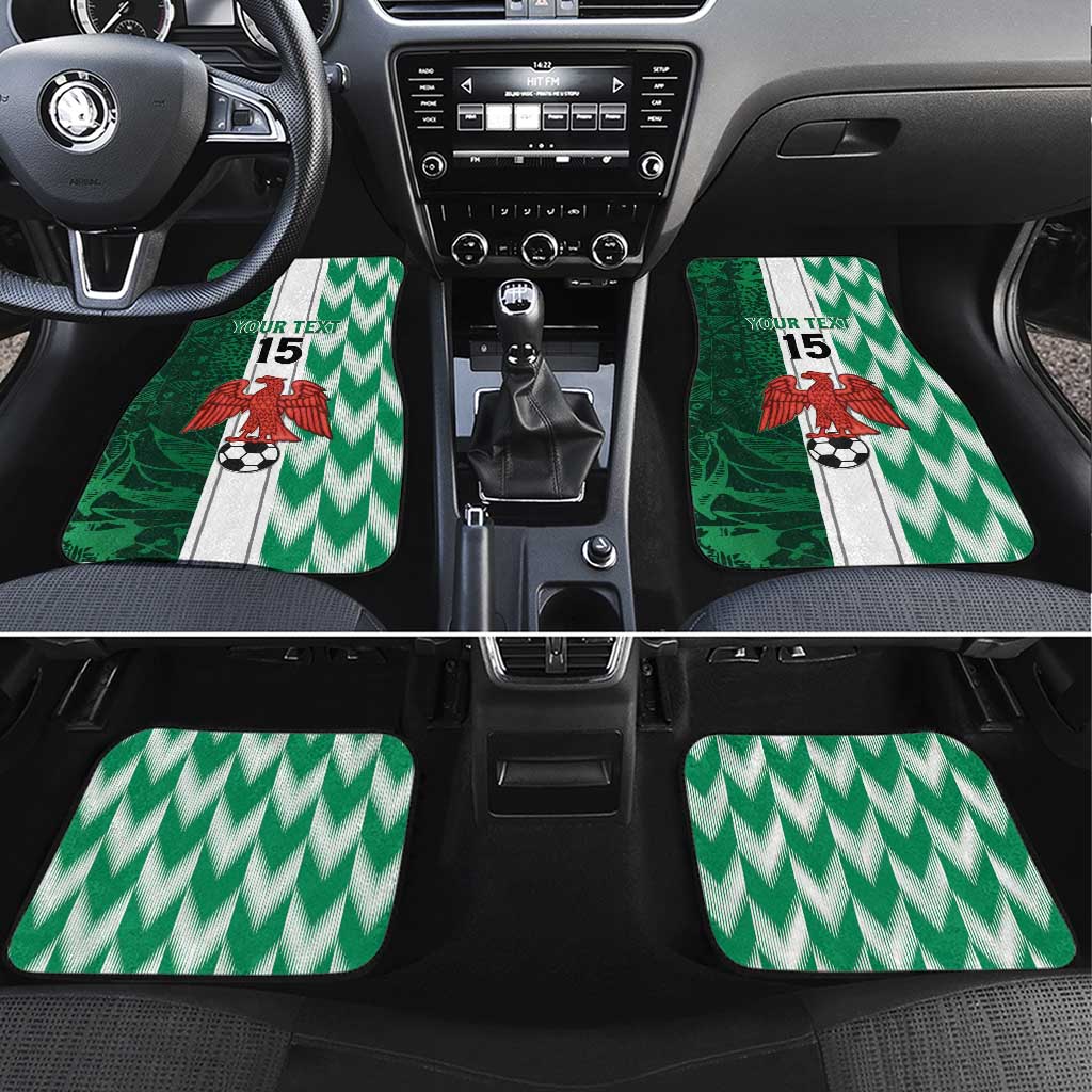 Custom Nigeria Football Car Mats Go Champions