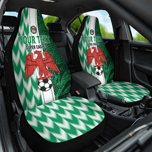 Custom Nigeria Football Car Seat Cover Go Champions