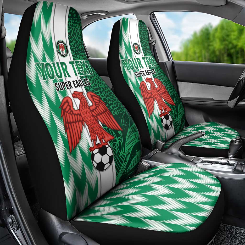 Custom Nigeria Football Car Seat Cover Go Champions