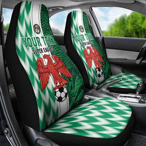 Custom Nigeria Football Car Seat Cover Go Champions
