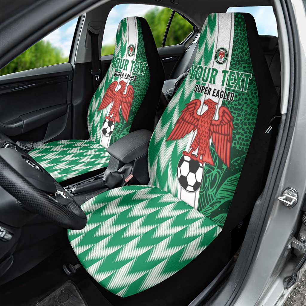 Custom Nigeria Football Car Seat Cover Go Champions
