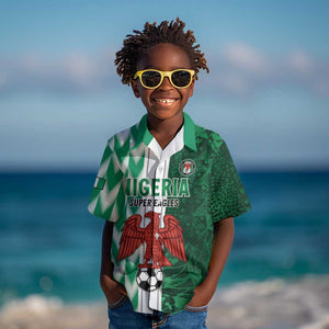 Custom Nigeria Football Kid Hawaiian Shirt Go Champions