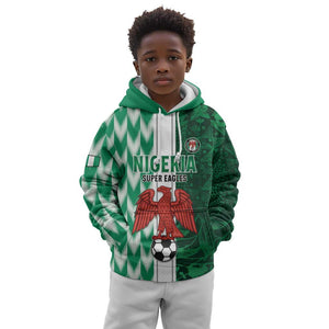 Custom Nigeria Football Kid Hoodie Go Champions