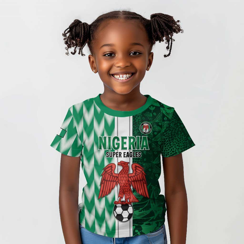 Custom Nigeria Football Kid T shirt Go Champions