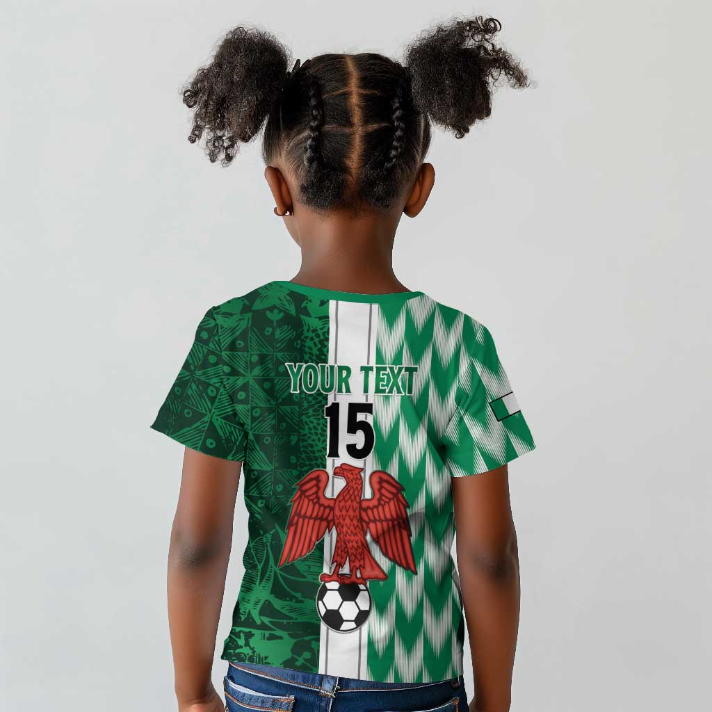 Custom Nigeria Football Kid T shirt Go Champions