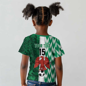 Custom Nigeria Football Kid T shirt Go Champions