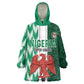 Custom Nigeria Football Kid Wearable Blanket Hoodie Go Champions