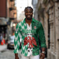 Custom Nigeria Football Long Sleeve Button Shirt Go Champions