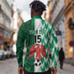 Custom Nigeria Football Long Sleeve Button Shirt Go Champions
