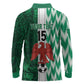 Custom Nigeria Football Long Sleeve Polo Shirt Go Champions