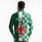 Custom Nigeria Football Long Sleeve Polo Shirt Go Champions