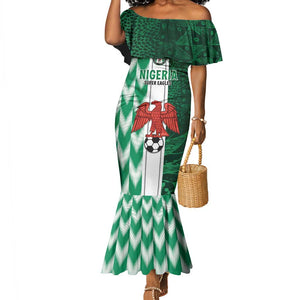 Custom Nigeria Football Mermaid Dress Go Champions