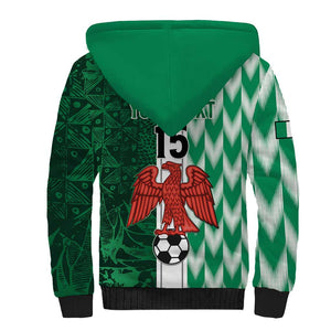 Custom Nigeria Football Sherpa Hoodie Go Champions