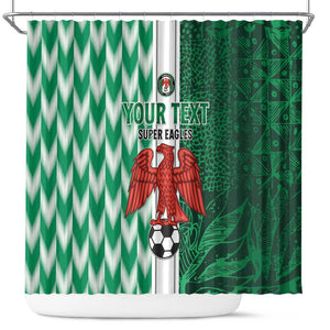 Custom Nigeria Football Shower Curtain Go Champions