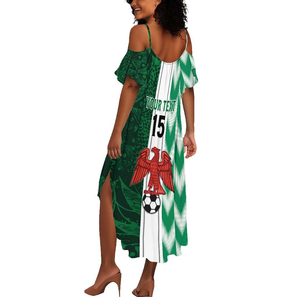 Custom Nigeria Football Summer Maxi Dress Go Champions