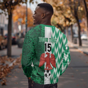 Custom Nigeria Football Sweatshirt Go Champions
