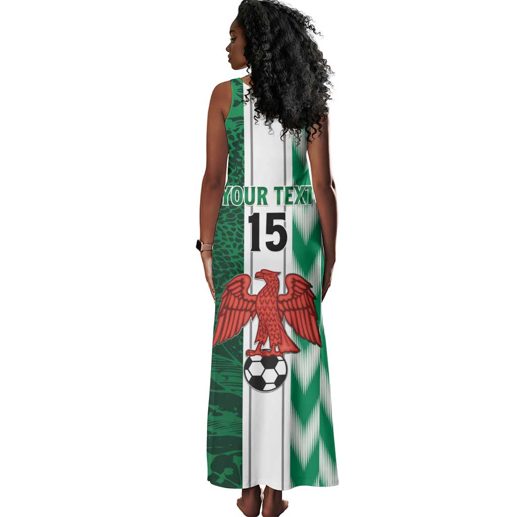 Custom Nigeria Football Tank Maxi Dress Go Champions