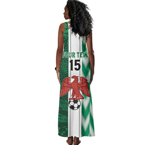 Custom Nigeria Football Tank Maxi Dress Go Champions