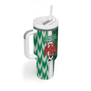 Custom Nigeria Football Tumbler With Handle Go Champions