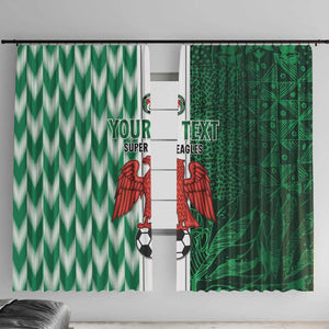 Custom Nigeria Football Window Curtain Go Champions