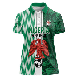Custom Nigeria Football Women Polo Shirt Go Champions