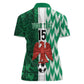 Custom Nigeria Football Women Polo Shirt Go Champions