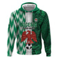 Custom Nigeria Football Zip Hoodie Go Champions