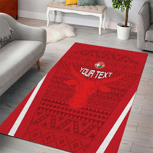 Custom Madagascar Football Area Rug Go Champions