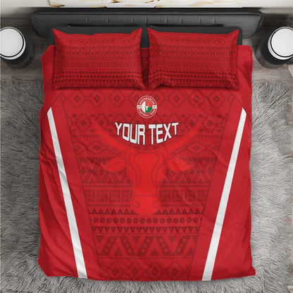 Custom Madagascar Football Bedding Set Go Champions