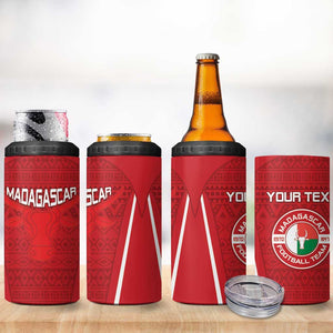 Custom Madagascar Football 4 in 1 Can Cooler Tumbler Go Champions