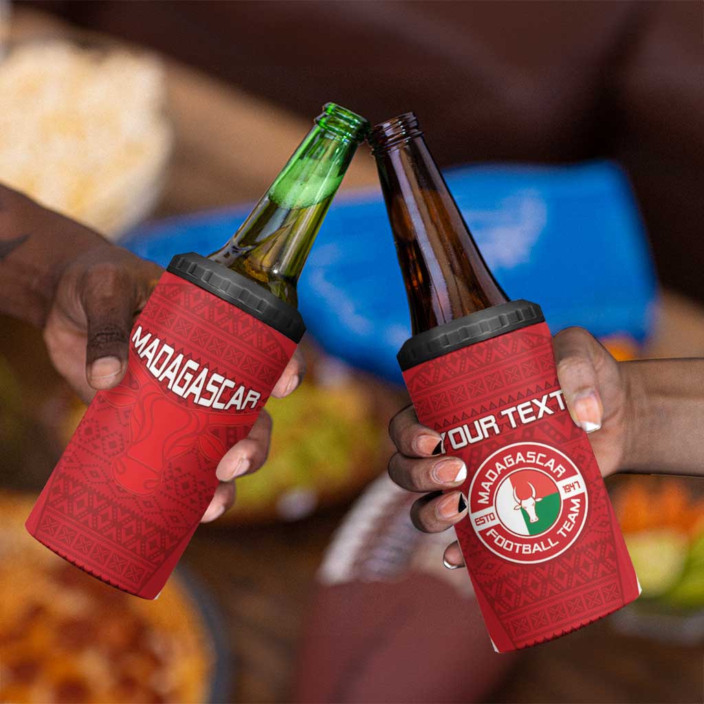 Custom Madagascar Football 4 in 1 Can Cooler Tumbler Go Champions