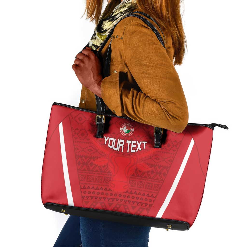 Custom Madagascar Football Leather Tote Bag Go Champions