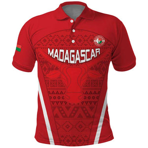 Custom Madagascar Football Polo Shirt Go Champions