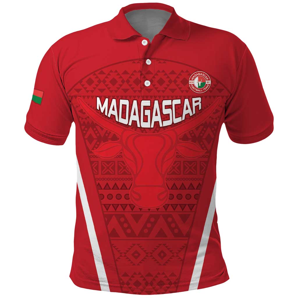 Custom Madagascar Football Polo Shirt Go Champions