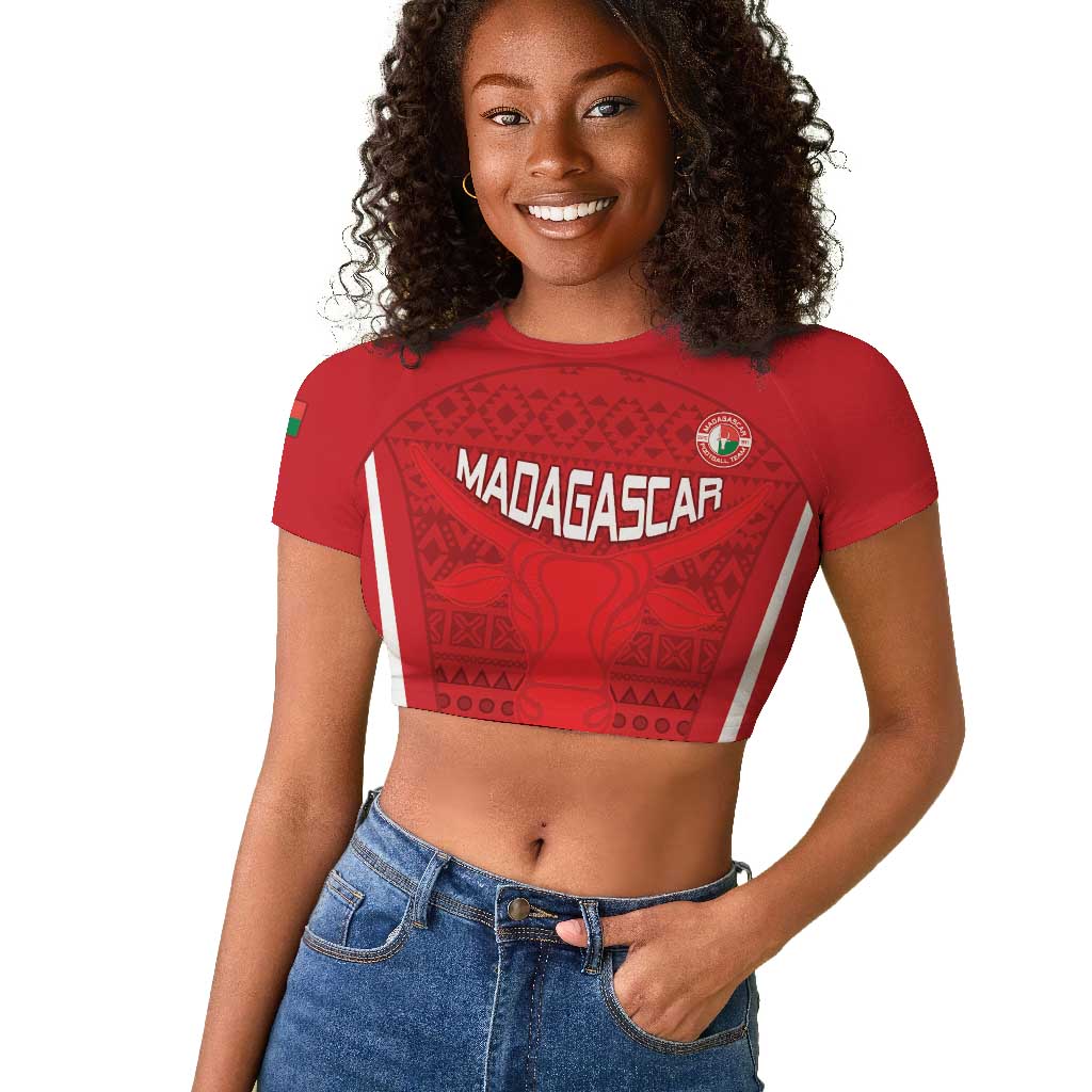 Custom Madagascar Football Raglan Cropped T shirt Go Champions