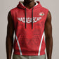 Custom Madagascar Football Sleeveless Hoodie Go Champions - African Pride