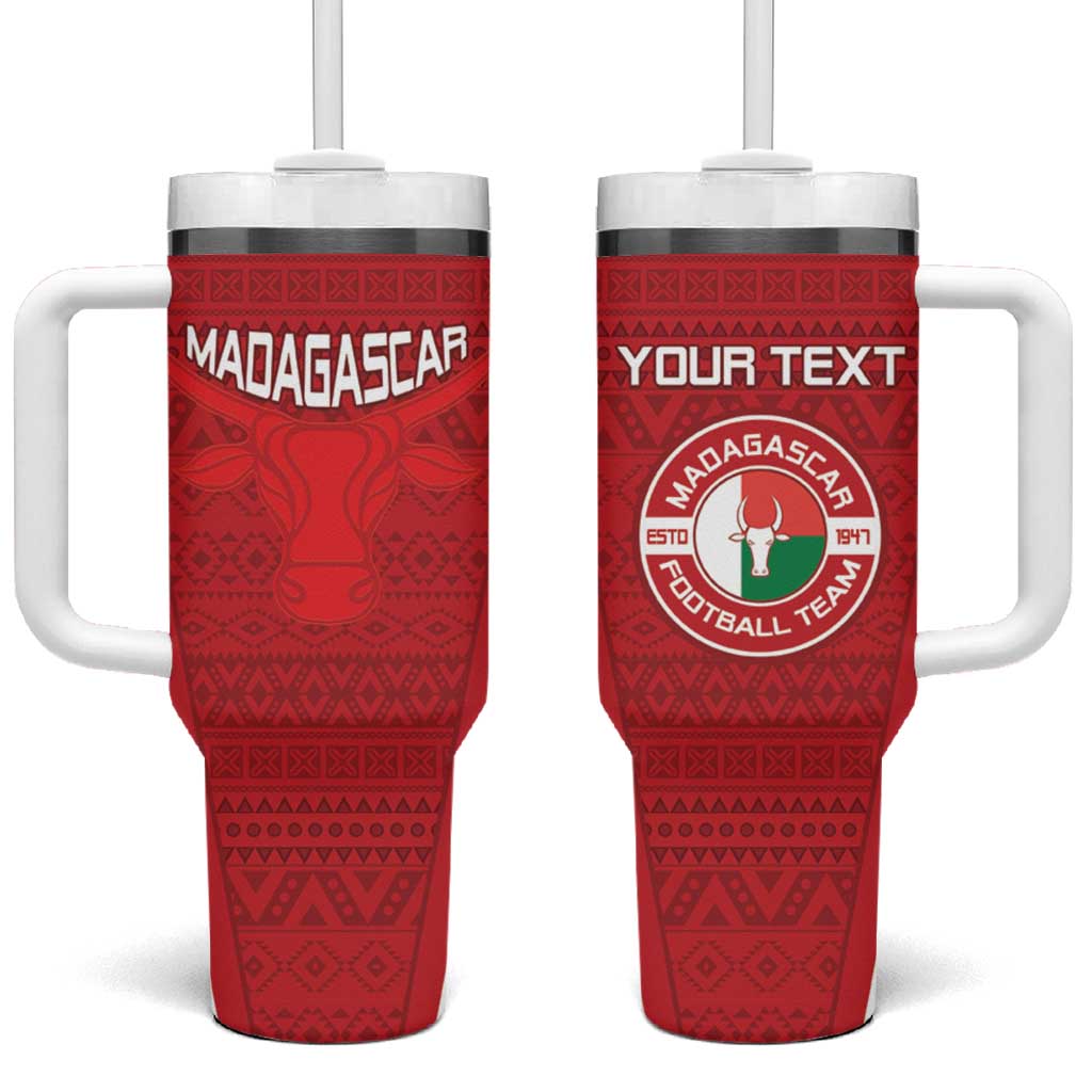 Custom Madagascar Football Tumbler With Handle Go Champions